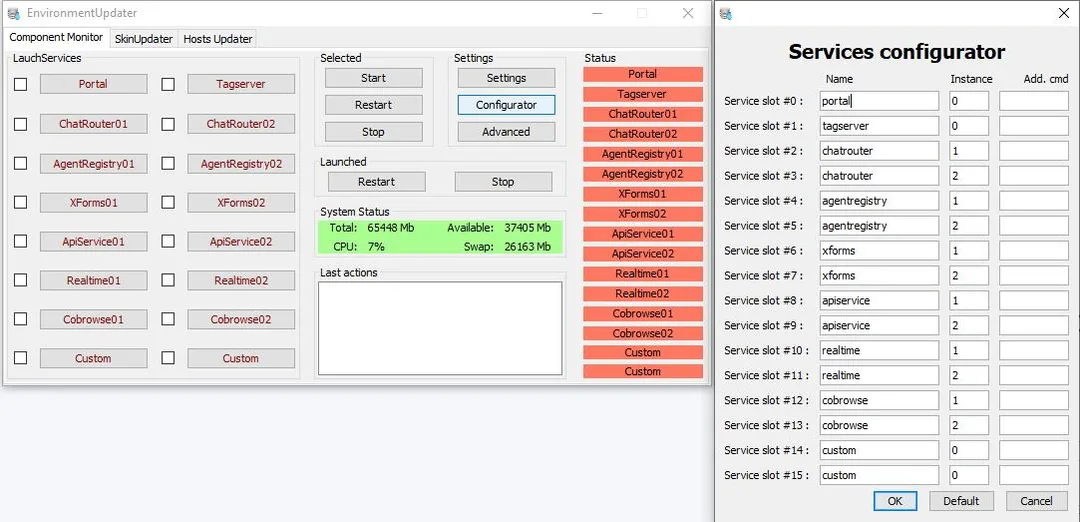 Environment Updater screenshot 1