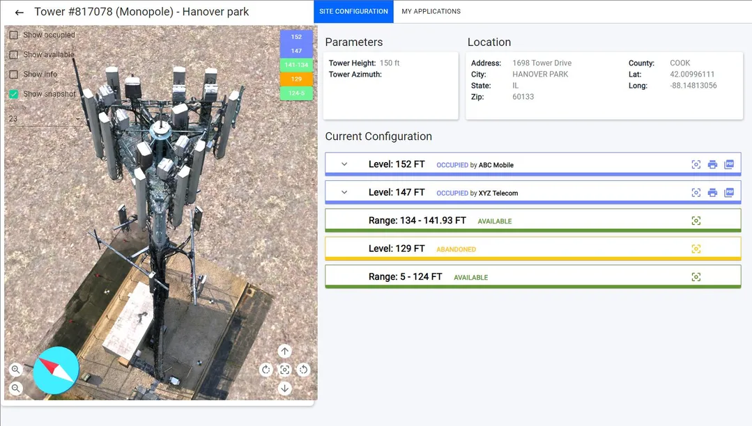 Tower Management Portal screenshot 1
