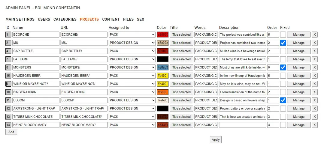Bolimond Porfolio (old) screenshot 2
